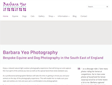 Tablet Screenshot of barbarayeophotography.co.uk